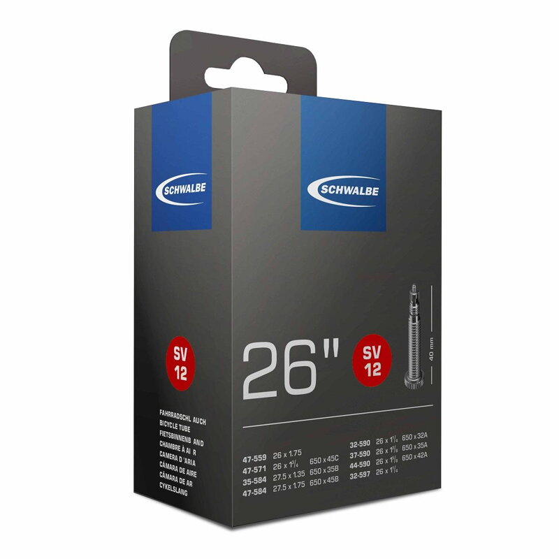 SCHWALBE Dętka SV12 26x1 1/8-1.75 40mm (32/47-559/597)