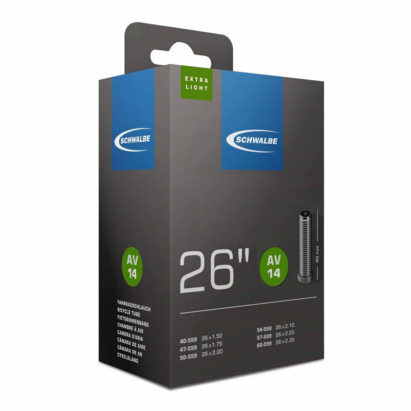 SCHWALBE Dętka AV14 26x1.50/2.35 40mm (40/60-559) 130g