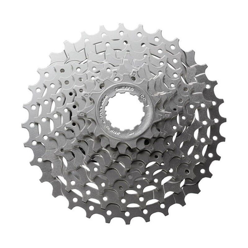 SHIMANO CS-HG400 9-rzędowa 11-28 Kaseta zębów srebrna SHIMANO CS-HG400 9-rzędowa 11-28 Kaseta zębów srebrna