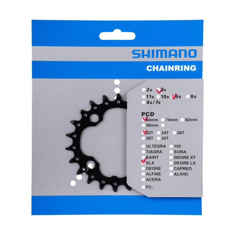 SHIMANO FC-M660/617 10-rz. Zębatka 22 zębów SLX/Deore czarny SHIMANO FC-M660/617 10-rz. Zębatka 22 zębów SLX/Deore czarny