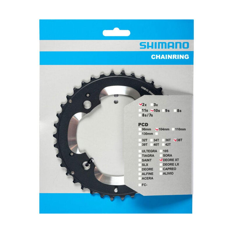 SHIMANO Tarcza XT M785 10-rzędowa 38T (38/24T) SHIMANO Tarcza XT M785 10-rzędowa 38T (38/24T)