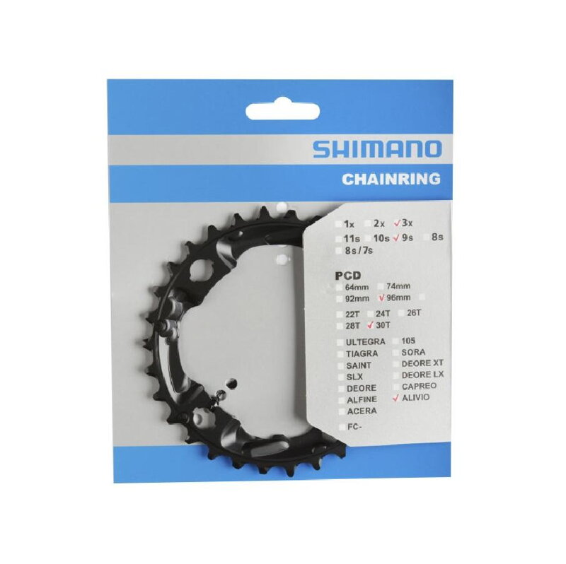 SHIMANO FC-M4000/4050 9-rz. Zębatka 30 zębów Alivio 96mm SHIMANO FC-M4000/4050 9-rz. Zębatka 30 zębów Alivio 96mm