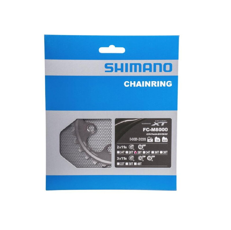SHIMANO Zębatka 28t. FC-M8000 XT 38/28t. czarny