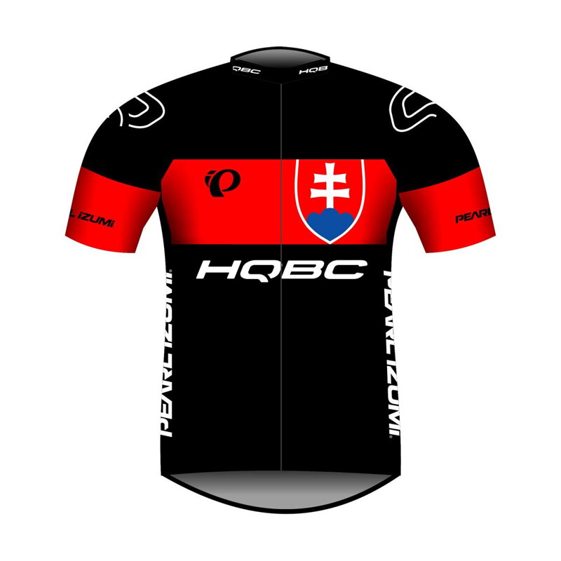 Koszulka HQBC QPI SK TEAM 2021 z krótkim rękawem czarno/czerwona