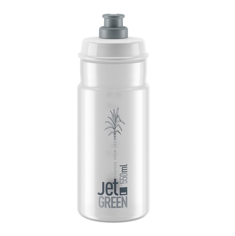 ELITE Bidon JET GREEN 550 przezroczysta