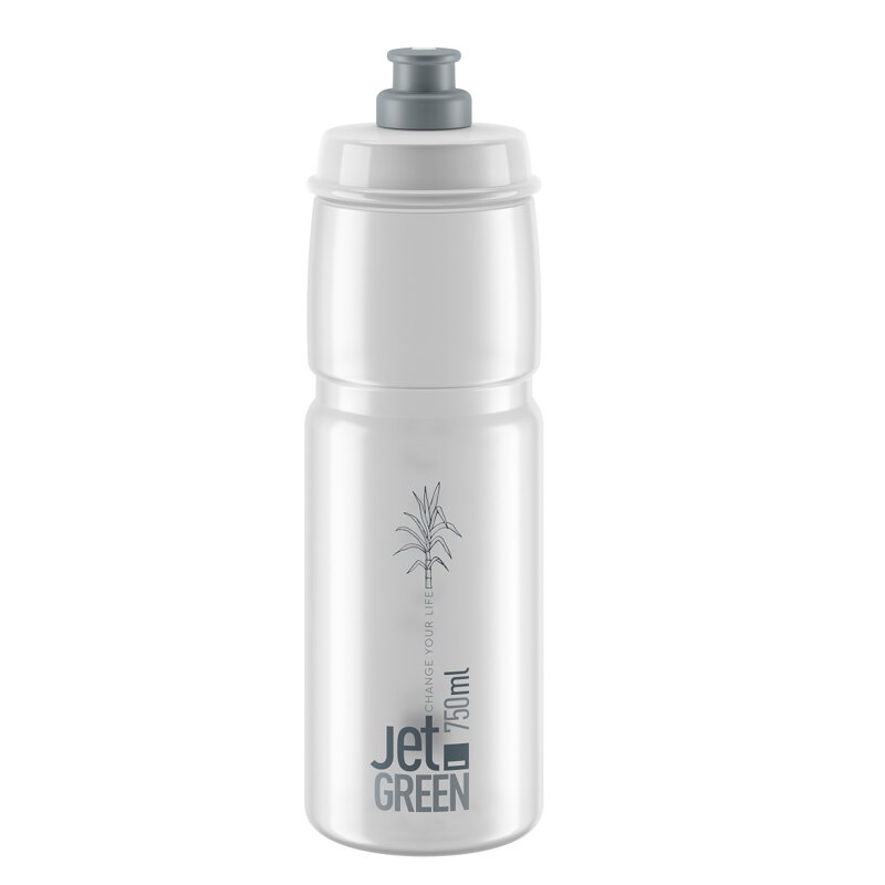 ELITE Bidon JET GREEN 750 przezroczysta