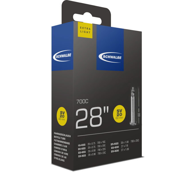 SCHWALBE Dętka SV20 700x18/25C FV 60mm (18/25-622)