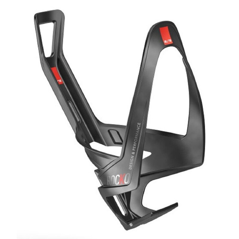 ELITE Koszyk ROCKO CARBON czarno/czerwony matowy
