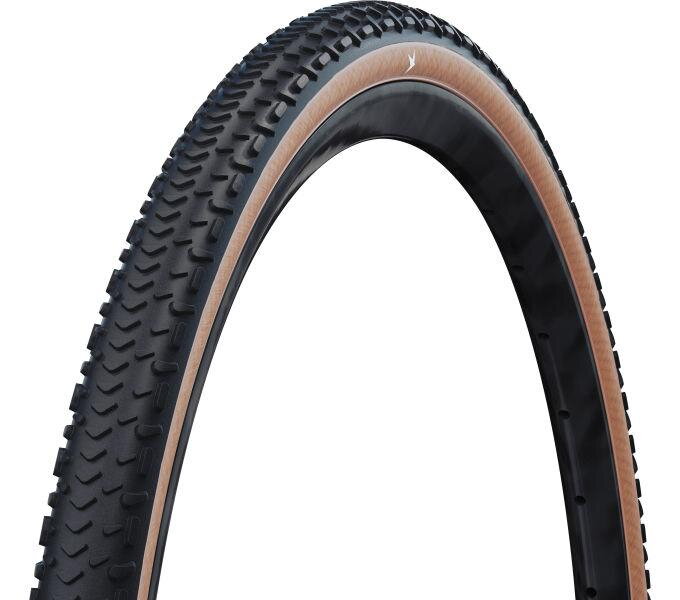 SCHWALBE Plášť G-ONE RX PRO 28x2.00 (50-622) 67EPI 615g TLR Evo V-Guard RACE PRO Addix Race hnedý bok skladac
