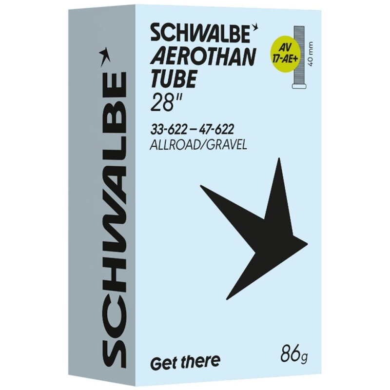 SCHWALBE Duša AEROTHAN TUBE AV17-AE+ (33/47-622) AV 40mm 86g TPU
